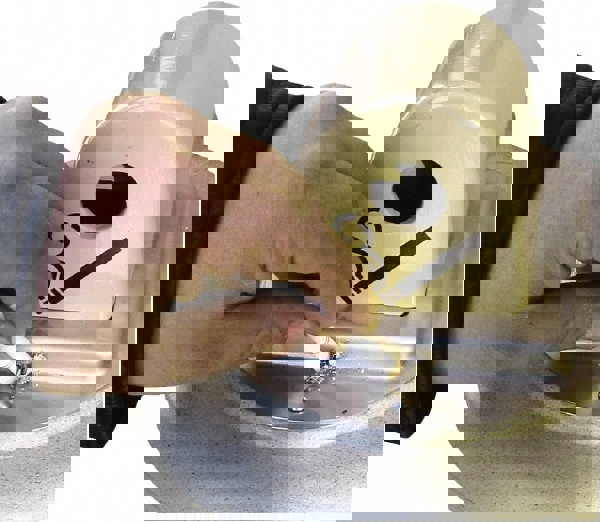 GroundsKeeper Tuscan Receptacle, 22.05 gal, 13 dia x 38.38h, Sandstone